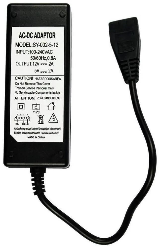 Main image of 12V 5V 2A optical drive hard disk power supply USB to SATA/IDE parallel port power adapter module