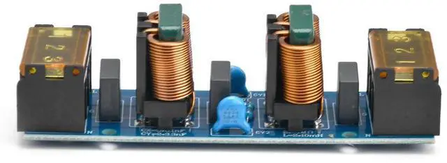 Alt view image 2 of 3 - 25A power filter EMI high-frequency two-stage power low-pass filter board filter module PCB copper access filter circuit