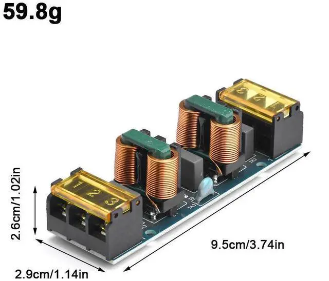Alt view image 3 of 3 - 25A power filter EMI high-frequency two-stage power low-pass filter board filter module PCB copper access filter circuit