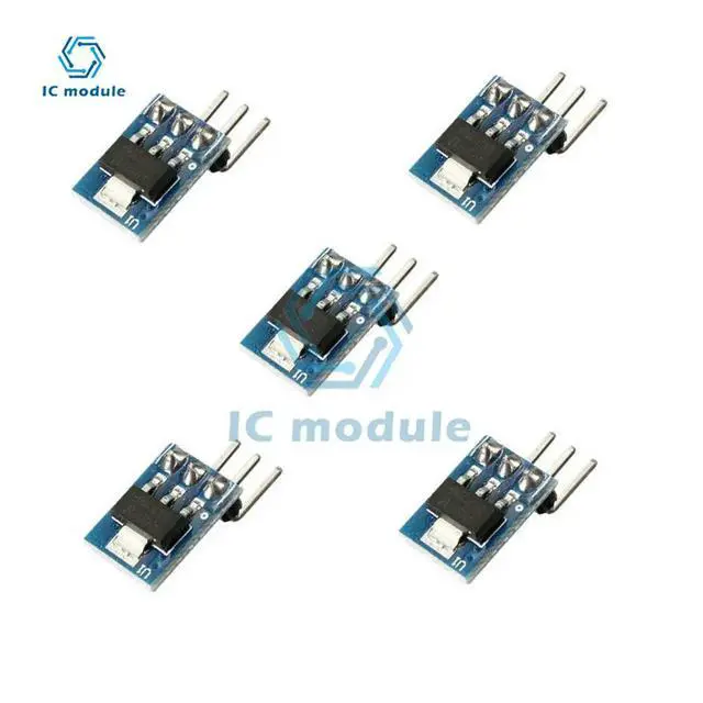 Alt view image 2 of 3 - 5PCS/Lot AMS1117-3.3 DC Voltage Regulator Step Down Buck Converter Power Supply Module 4.75V-12V To 3.3V 800mA
