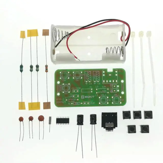 Main image of 76-108MHz FM Stereo Radio DIY Kit FM Receiver Module Frequency Modulation Electronics Soldering Practice Project