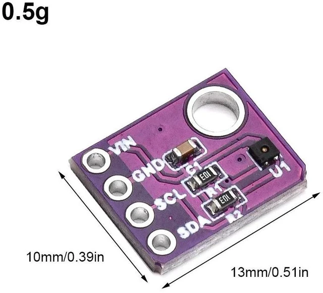 Alt view image 3 of 3 - SHT40 Digital Temperature and Humidity Sensor Module WCMCU-40 Temperature and Humidity Sensor Tap Weather