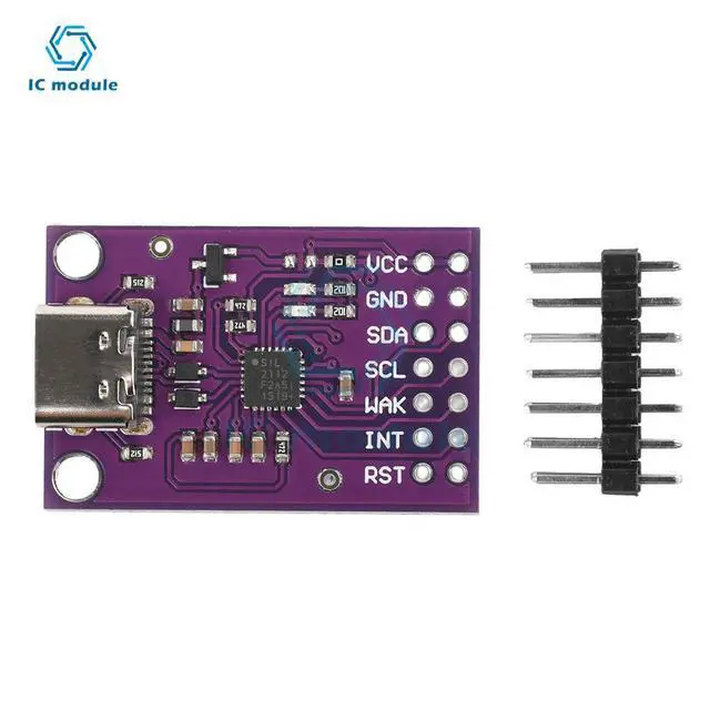 Alt view image 2 of 3 - CP2112 Module USB to SMBus/I2C Converter, Compact 32mm*21mm Size with HID Class Support, No Driver Needed