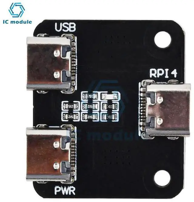 Main image of Type-C interface power splitter is suitable for Raspberry Pi 4 USB 1 to 2 module