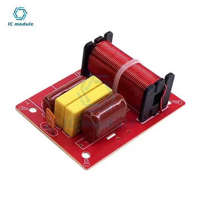Alt view image 3 of 3 - Speaker Frequency Divider Board 2 Way Treble Bass Hi-Fi Audio Crossover Filter Frequency Distributor DIY Module