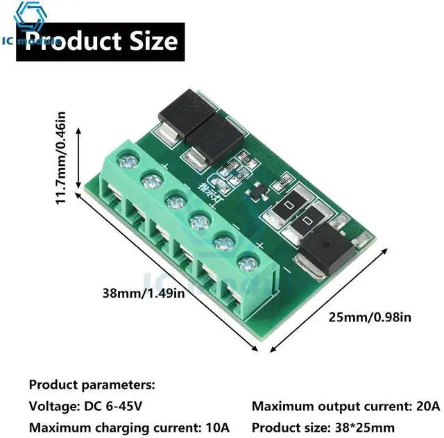 Alt view image 2 of 6 - DC 6-45V LED Light Fully Automatic Solar Light Drive Control Board Solar Street Light Control Circuit Board