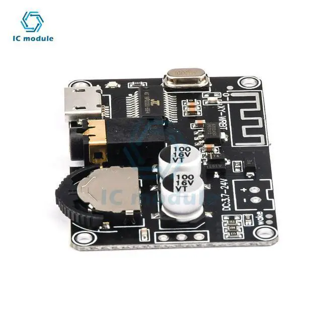 Alt view image 3 of 3 - DC3.7-24V BT 5.0 Stereo Audio Decoder Board Mp3 Lossless Decoder Board Stereo Music Module XY-WRBT