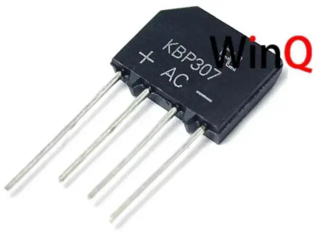 Main image of KBP307 flat bridge rectifier, 3A 700V rectifier (10 units)