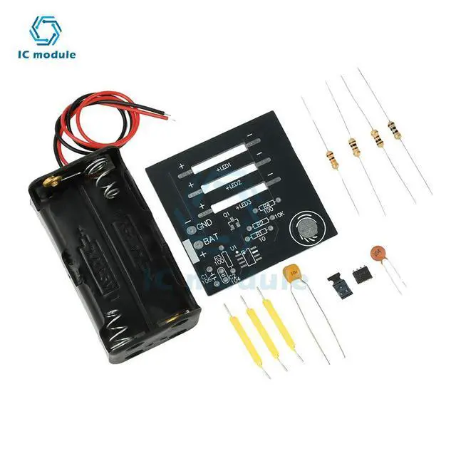 Alt view image 2 of 3 - Touch Stepless Dimming Electronic Soldering Kit, Fun Welding Practice Project, DIY Hobbyist Holiday Gift