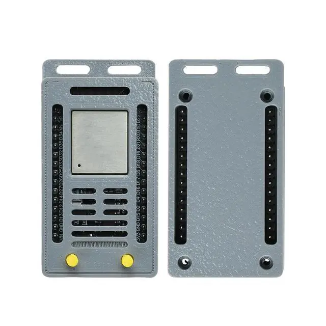 Alt view image 3 of 3 - ESP32 Protective Enclosure Grey Plastic Housing For 30Pin Bluetooth Board Type C Port Open GPIO Design With Mount Holes