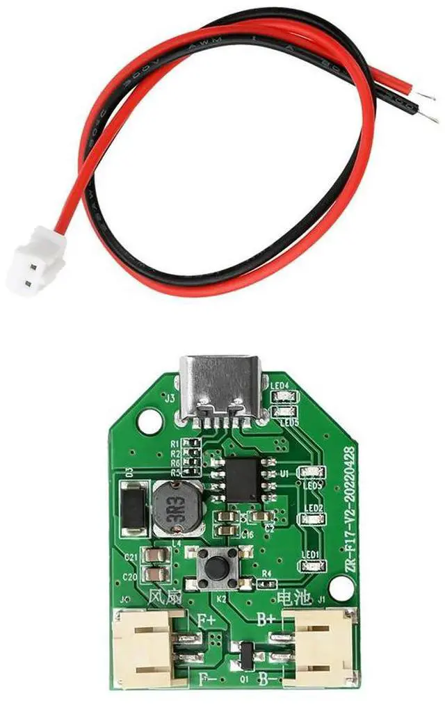 Main image of Type C USB Charging Small Fan Circuit Board 9V Boost Three Speed Stepless Speed Regulation Charging Handheld Fan Control Board