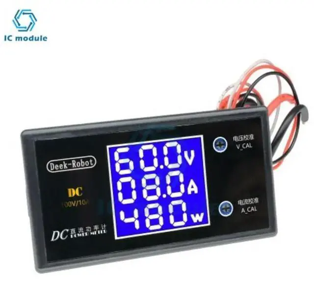 Main image of LCD Digital Voltmeter Ammeter Wattmeter Voltage Current Power Meter Volt Detector Tester Monitor DC 0-500V 10A 1000W 12V 24V 36V