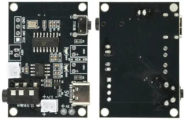 Main image of DC 5V 5W Mono Bluetooth Amplifier Board PCBA Mini Audio Module Type-C interface 3.7V Lithium powered by