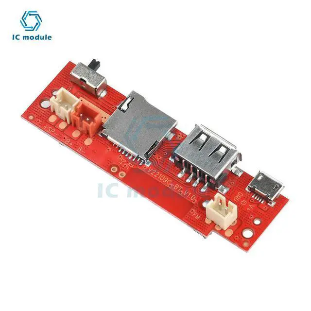 Alt view image 2 of 3 - V109 DC 5V BT Audio Amplifier Decoder Board DIY Mp3 Amplifier BT Module Micro USB Interface TF/USB