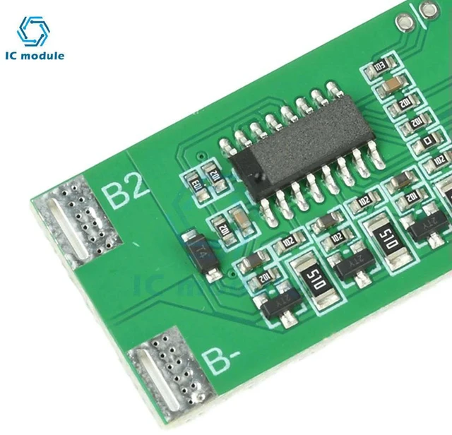 Alt view image 2 of 3 - 3S 12.6V 15A Li-ion BMS Protection Board - with Balance Charging & Overcharge/Discharge Protection for Pack