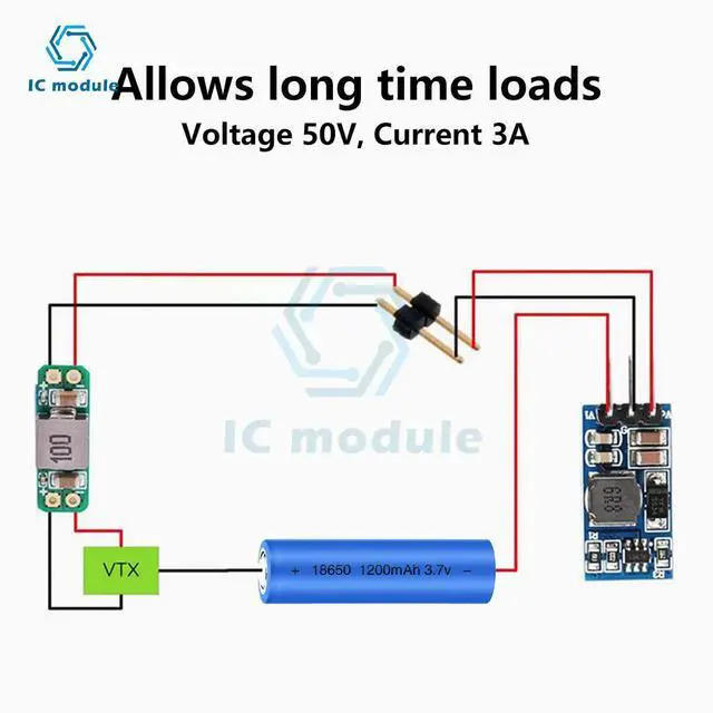 Alt view image 3 of 3 - DC 50V 3A LC Power Filter Module Anti-Interference Noise Suppressor for Video Signal Transmission Ripple Interference Filter