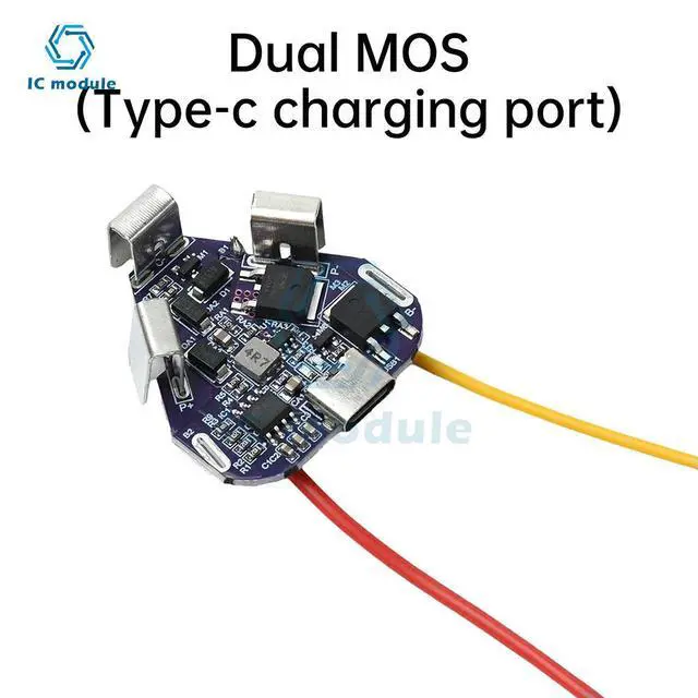 Alt view image 2 of 3 - 3S 12.6V 20A BMS Li-ion Lithium Protection Board 8650 Power Lithium Protection Board Type C for Electric Tool