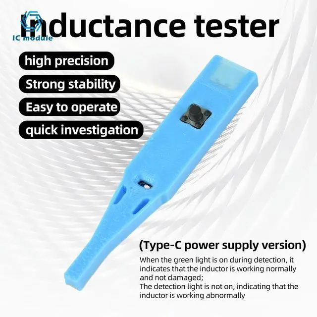 Alt view image 2 of 3 - High Precision USB-C Inductance Tester Electronic Component Diagnostic Tool for Motherboard Repair Fast Troubleshooting