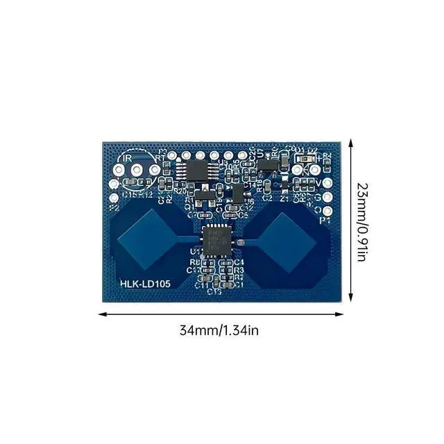 Alt view image 3 of 3 - HLK-LD105 10G Microwave Radar Human Body Induction Module LD105 Micro Motion Sensor Ceiling Installation
