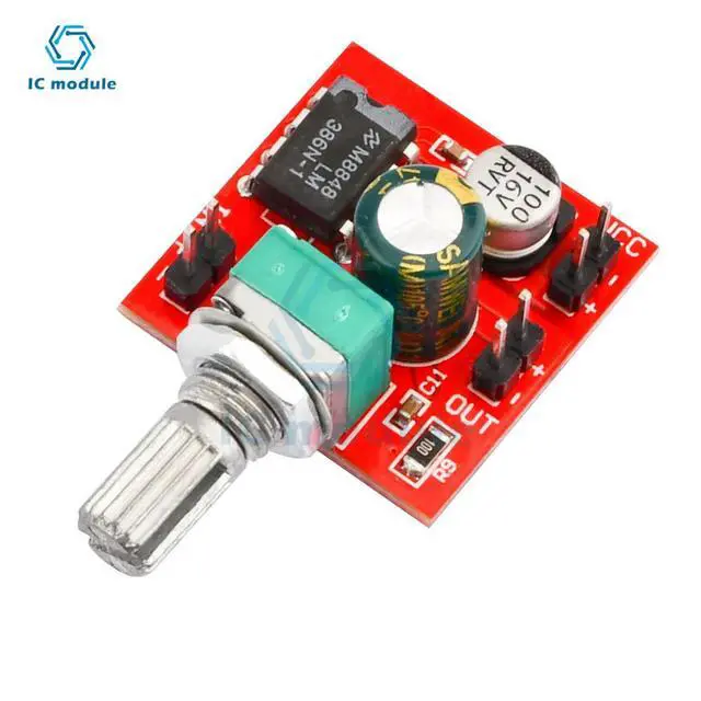 Alt view image 3 of 3 - LM386 Power Amplifier Audio Board Mono Sound Amplifier 0.5W Mini Amplificador Speaker Home Sound Theater DIY