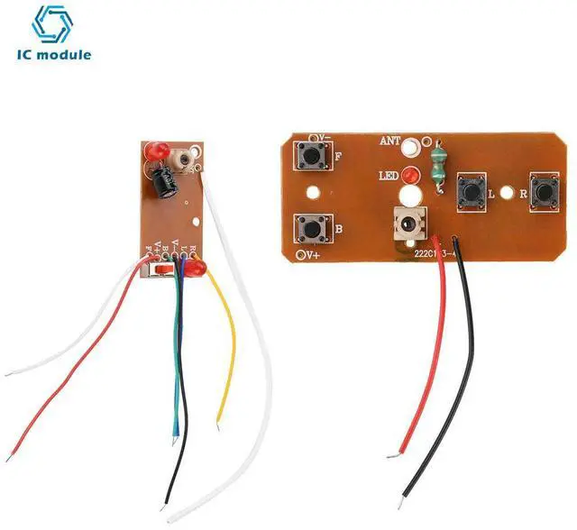 Alt view image 3 of 3 - Four-Channel RC Remote Control Module DIY RC Car Transmitter Receiver Board 27MHz Long Range High Power Motor Controller