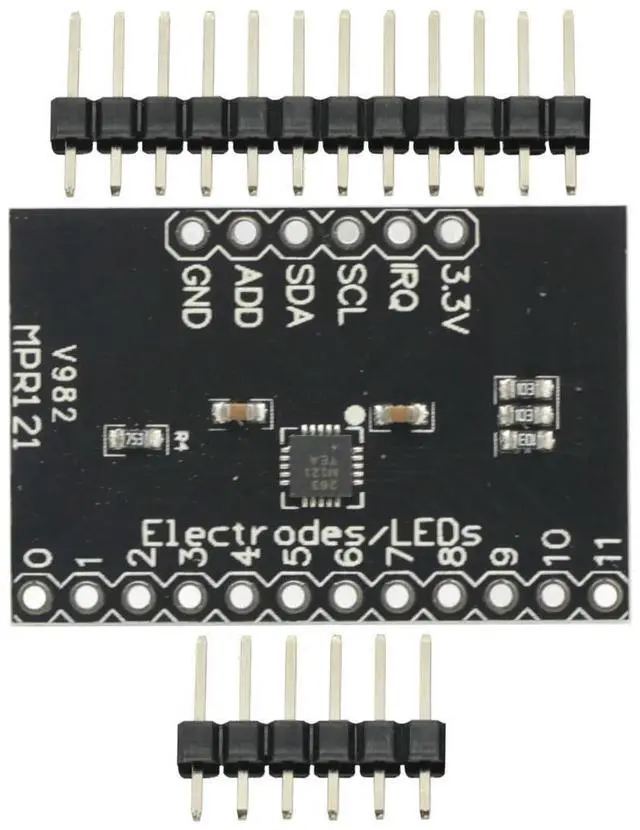 Alt view image 4 of 6 - 1Pcs MPR121 Breakout V12 Capacitive Touch Sensor Controller Module I2C Interface keyboard Development Board for