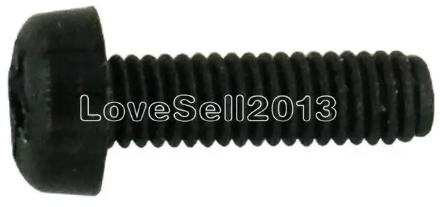 Alt view image 5 of 6 - 10PCS M3 x 10mm Black Nylon Round Phillips Pan Head Machine Screws