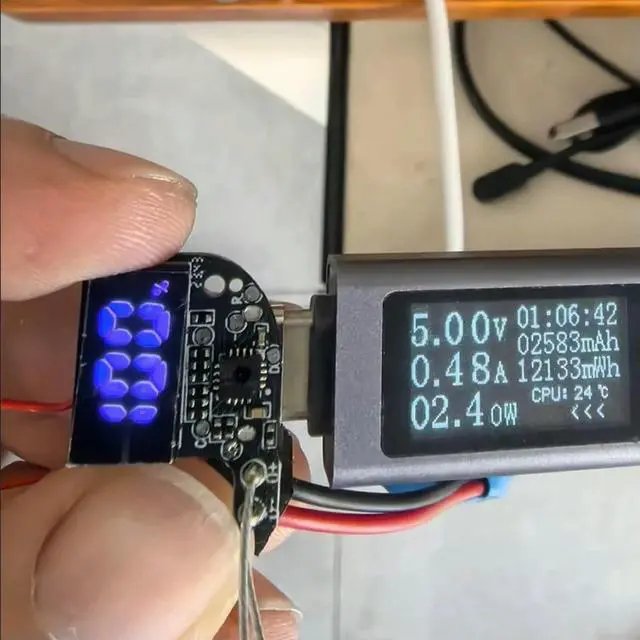 Alt view image 5 of 6 - Type-C Socket Charger Module for 3.7V Lithium with Digital Display