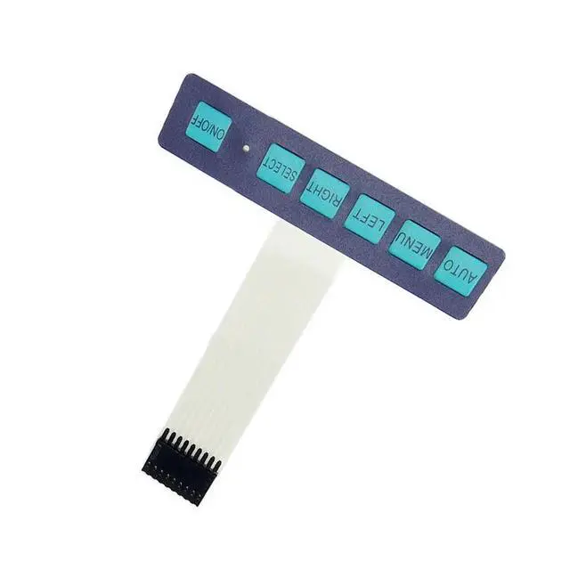 Alt view image 5 of 6 - 1x6 Matrix Array 6 Key Membrane Switch Keypad Keyboard 1*6 Keys with LED