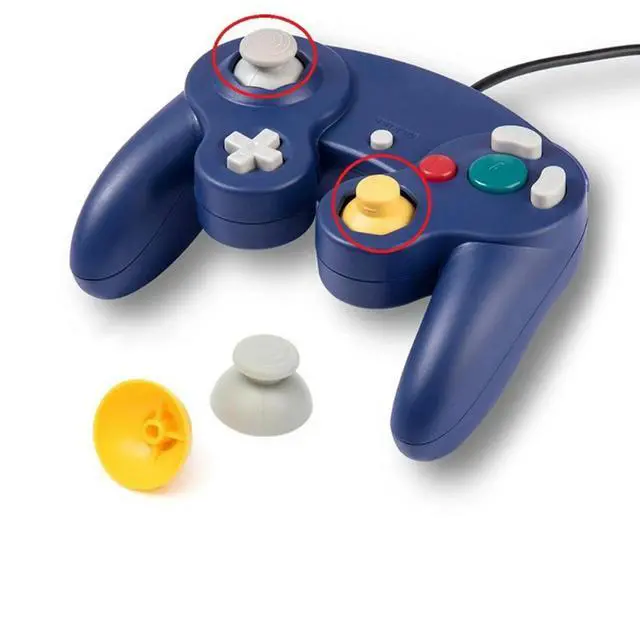 Alt view image 5 of 6 - 2025 2Pcs Replacement Analog Joystick Thumb Stick Silicone for Nintend for Game Cube for NGC for GC Controller