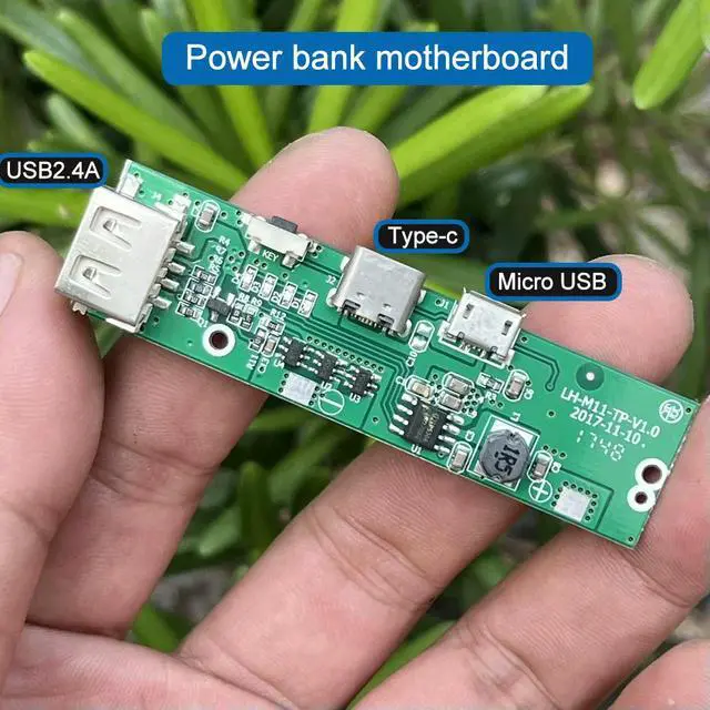 Alt view image 4 of 6 - diy electronic power bank motherboard with Type-c Micro USB socket dual USB2.4A