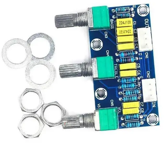 Alt view image 5 of 6 - XH-M802 Amplifier Board High and Low Voltage Mixer Tone Board Volume Control Subwoofer PCB Adjustment Amplificador
