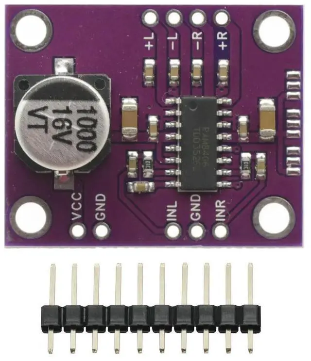 Main image of 1Pcs DC2.5V-5.5V PAM8406 Stereo Class D Audio Power Amplifier Module Development Board