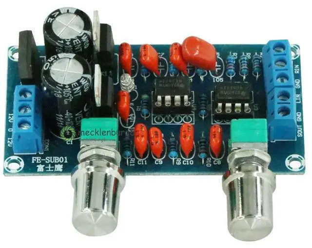Alt view image 2 of 6 - NE5532 Low Pass Filter Board Level Before The Board Finished Plate Overweight Subwoofer Sound Palette Low-Pass Filter 9-15V