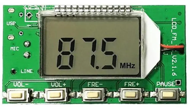 Main image of FM Transmitter Module 7MHz-108MHz DC 3-5V Audio Radio Receiver Microphone Stereo FM Transmitter LED Display