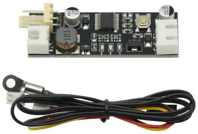 Main image of Single 12V 0.8A DC PWM 2-3 Wire Fan Temperature Control Speed Controller Chassis Computer Noise Reduction Module Board