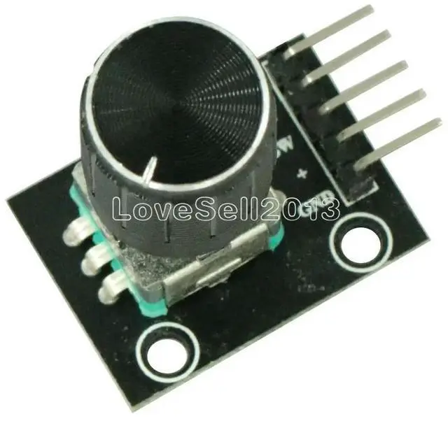 Main image of KY-040 360 Degrees Rotary Encoder Module with 15×16.5 mm Potentiometer Rotary Knob Cap for Brick Sensor Switch