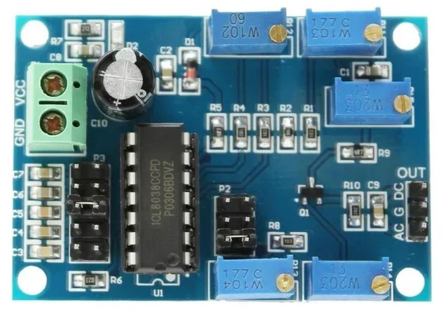 Main image of ICL8038 Signal Generator Medium/Low Frequency 10Hz-450KHz Triangular/Rectangular/Sine Wave Generator 12V to 15V For