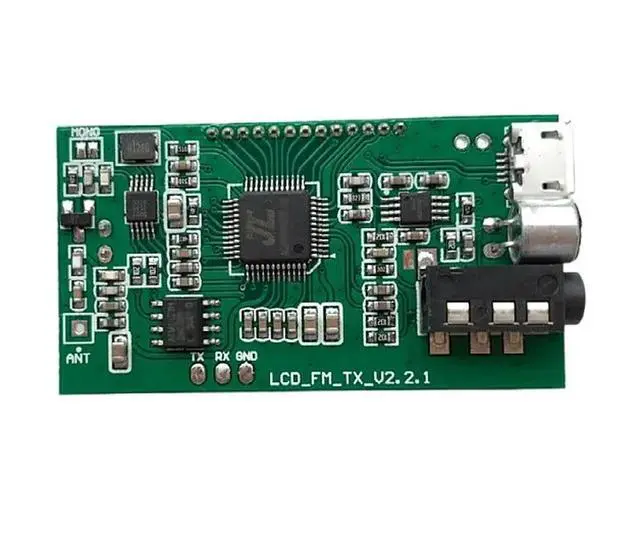 Alt view image 2 of 4 - FM Transmitter Module 7MHz-108MHz DC 3-5V Audio Radio Receiver Microphone Stereo FM Transmitter LED Display