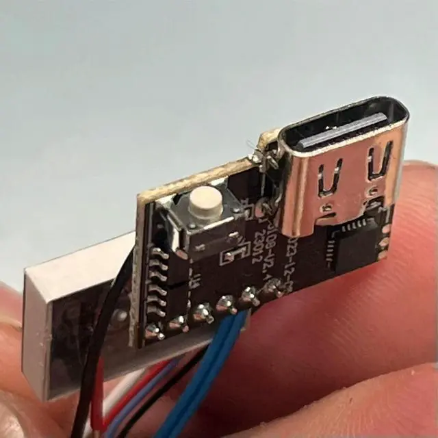 Alt view image 2 of 6 - Type-C soecket module with LED display mini 3.7V Lithium charging voltage protect board