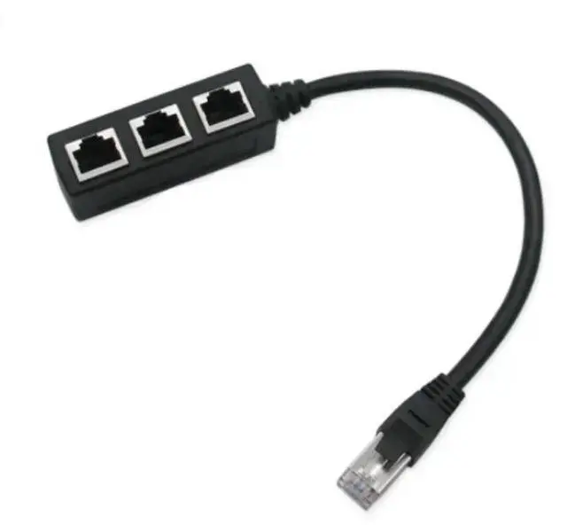 Main image of RJ45 Ethernet Splitter Cable 1 Male To 3 Female Ethernet Splitter for Cat5 Cat6Ethernet Socket Connector Adapter