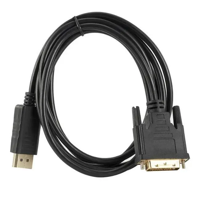 Alt view image 2 of 6 - DP Display-port Displayport To DVI Cable 1.8M DP To DVI Adapter Cable Converter Displayport In To DVI 24+1 Out for
