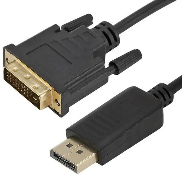 Alt view image 3 of 6 - DP Display-port Displayport To DVI Cable 1.8M DP To DVI Adapter Cable Converter Displayport In To DVI 24+1 Out for