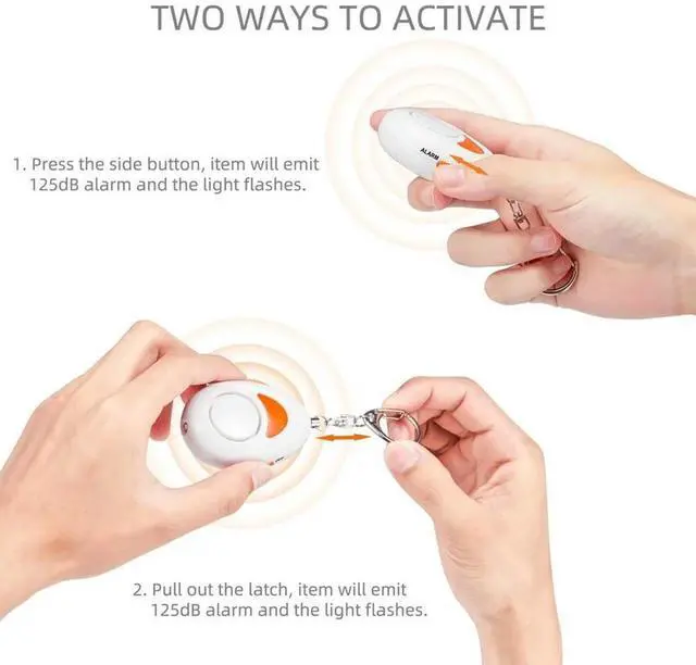 Alt view image 3 of 6 - 125db Self Defense Alarm Personal Defense Siren Anti-attack Security for Women Kids Personal Security Loud Alert Attack Panic