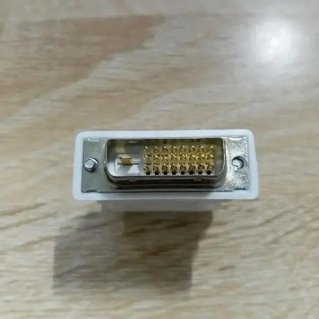 Alt view image 2 of 3 - Connector Computer Monitor Video White Plastic Durable DVI 24+1 To VGA Female Multi-Purpose Converter Adapter Mini