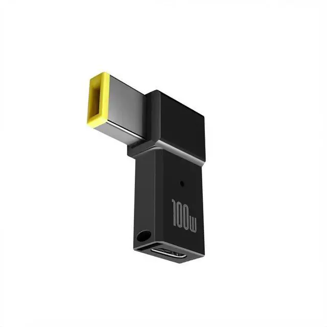 Alt view image 2 of 3 - Laptop Power Adapter Connector Type C Female To DC Male Converter PD 100W Fast Charging Adapter for Thinkplus Laptop PC