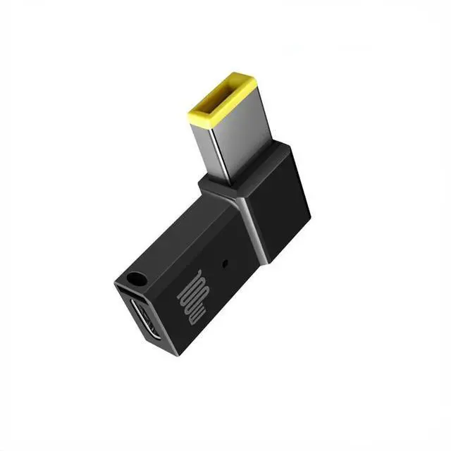 Alt view image 3 of 3 - Laptop Power Adapter Connector Type C Female To DC Male Converter PD 100W Fast Charging Adapter for Thinkplus Laptop PC