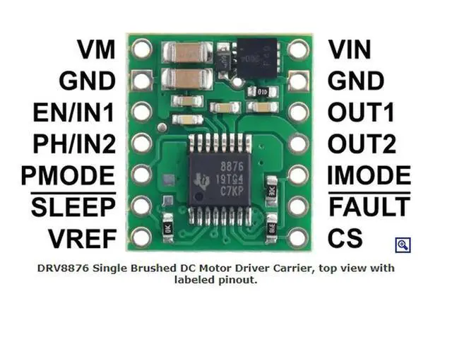 Alt view image 4 of 4 - 4036 DRV8876 Single Brushed DC Motor Driver Carrier