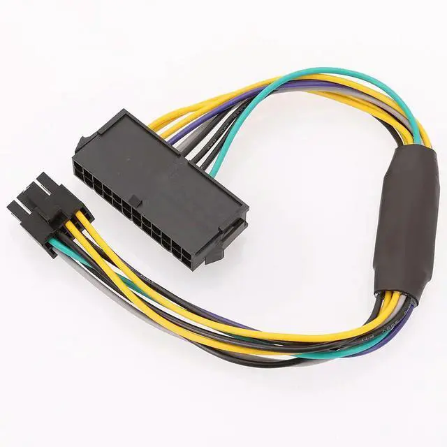 Alt view image 2 of 3 - 24 Pin To 8 Pin ATX PSU Power Adapter Cable Compatible with Optiplex 3020 7020 9020 Precision T1700 30CM