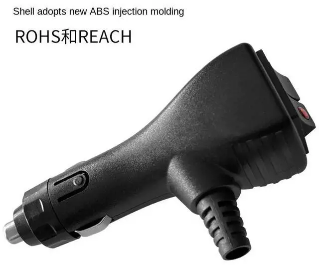 Main image of 12V 24V Heavy Duty Car Cigarette Lighter Plug with Momentary and ON OFF ON Switch